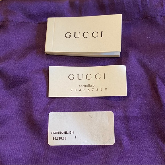 GUCCI Feline 18K Gold Green Enamel Diamond Ring - Picture 7 of 7